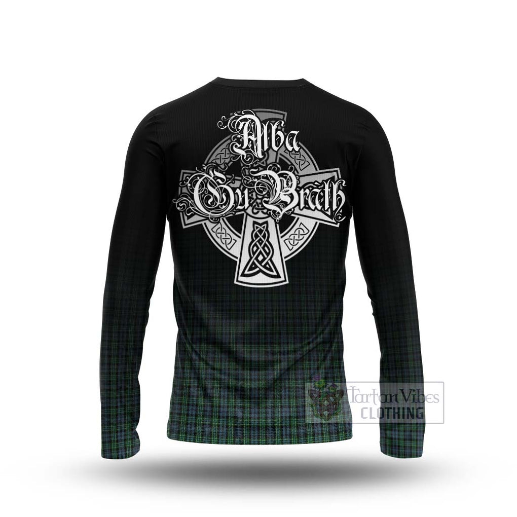 Tartan Vibes Clothing Arbuthnot Tartan Long Sleeve T-Shirt Featuring Alba Gu Brath Family Crest Celtic Inspired