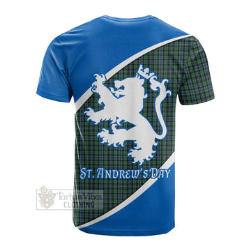 Arbuthnot Family Crest Tartan Cotton T-shirt Celebrate Saint Andrew's Day in Style Men's Shirt - Tartan Vibes Clothing
