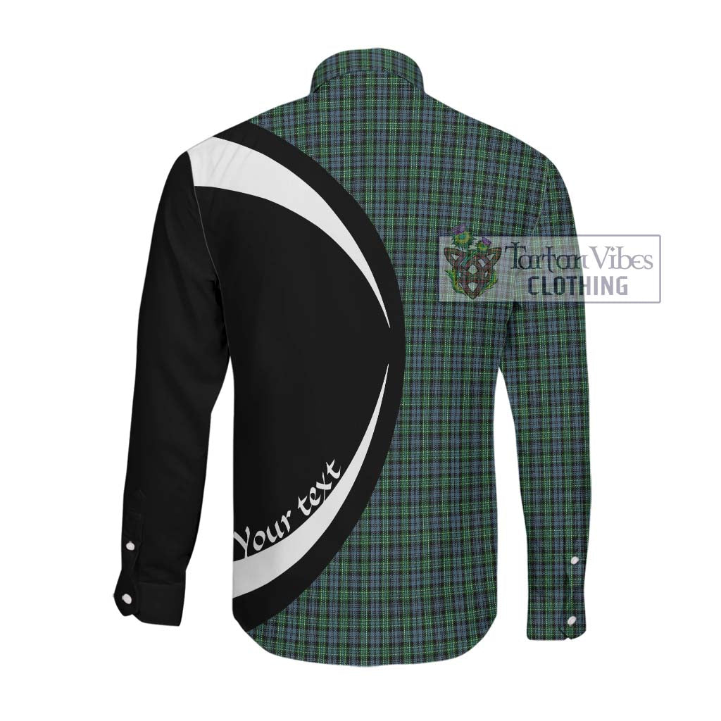 Tartan Vibes Clothing Arbuthnot Tartan Long Sleeve Button Up with Family Crest Circle Style