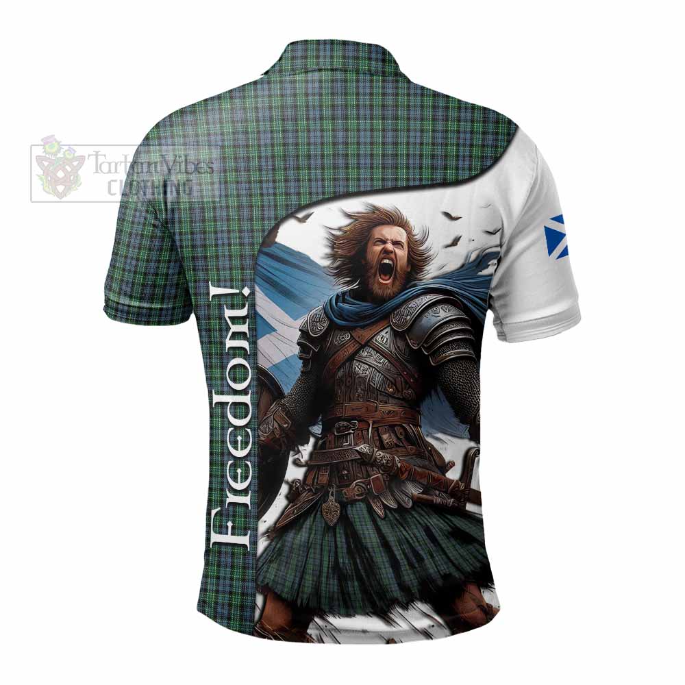 Tartan Vibes Clothing Arbuthnot Crest Tartan Polo Shirt Inspired by the Freedom of Scottish Warrior