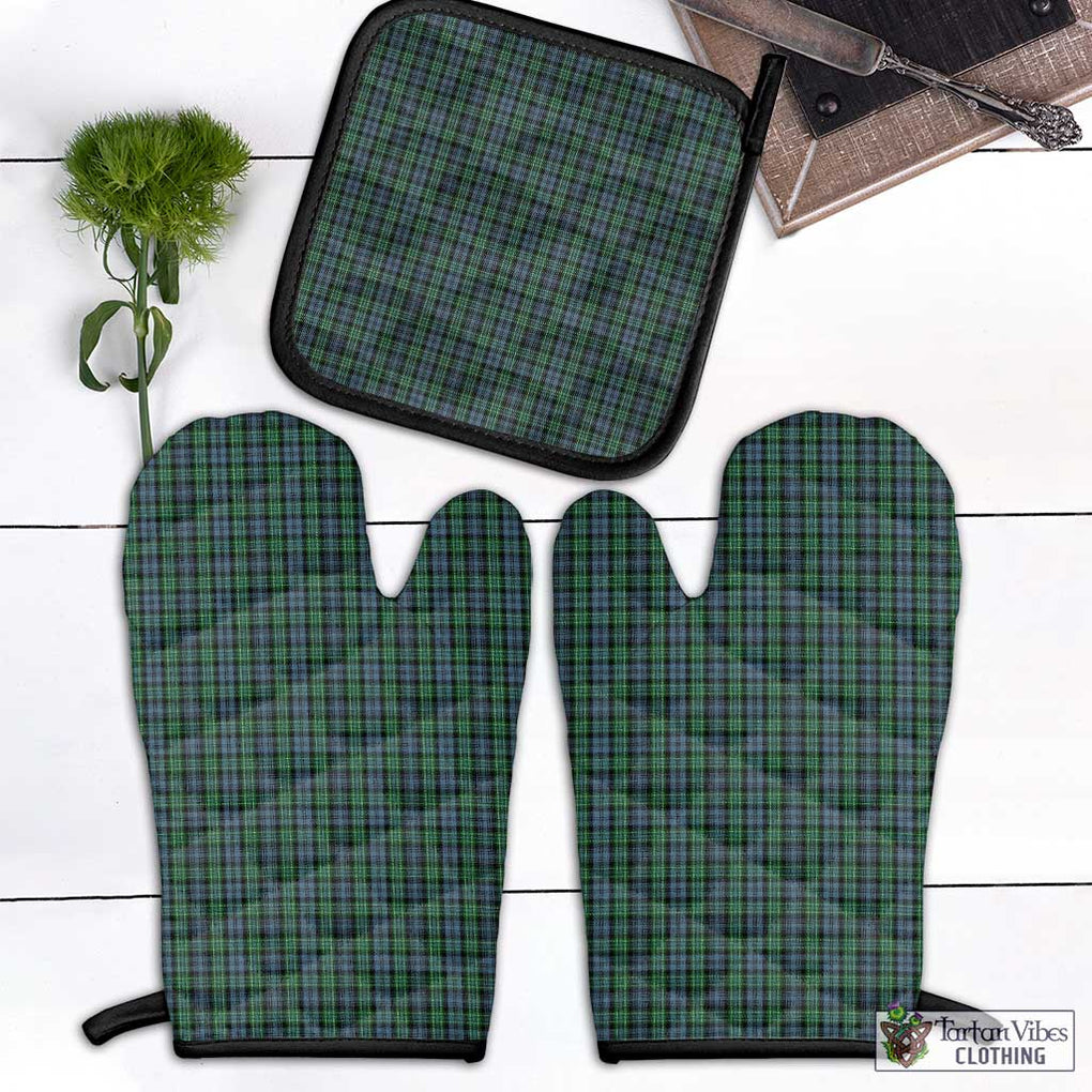 Arbuthnot Tartan Combo Oven Mitt & Pot-Holder Black - Tartan Vibes Clothing