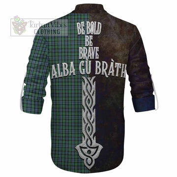 Arbuthnot Tartan Family Crest Ghillie Kilt Shirt Alba Gu Brath Be Brave Lion Ancient Style - Tartan Vibes Clothing