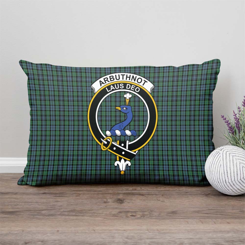 Arbuthnot Tartan Pillow Cover with Family Crest Rectangle Pillow Cover - Tartanvibesclothing