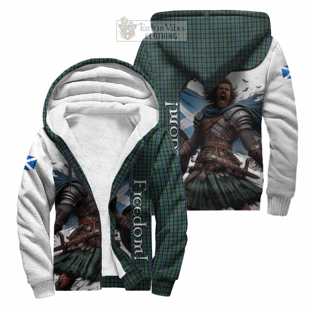 Tartan Vibes Clothing Arbuthnot Crest Tartan Sherpa Hoodie Inspired by the Freedom of Scottish Warrior