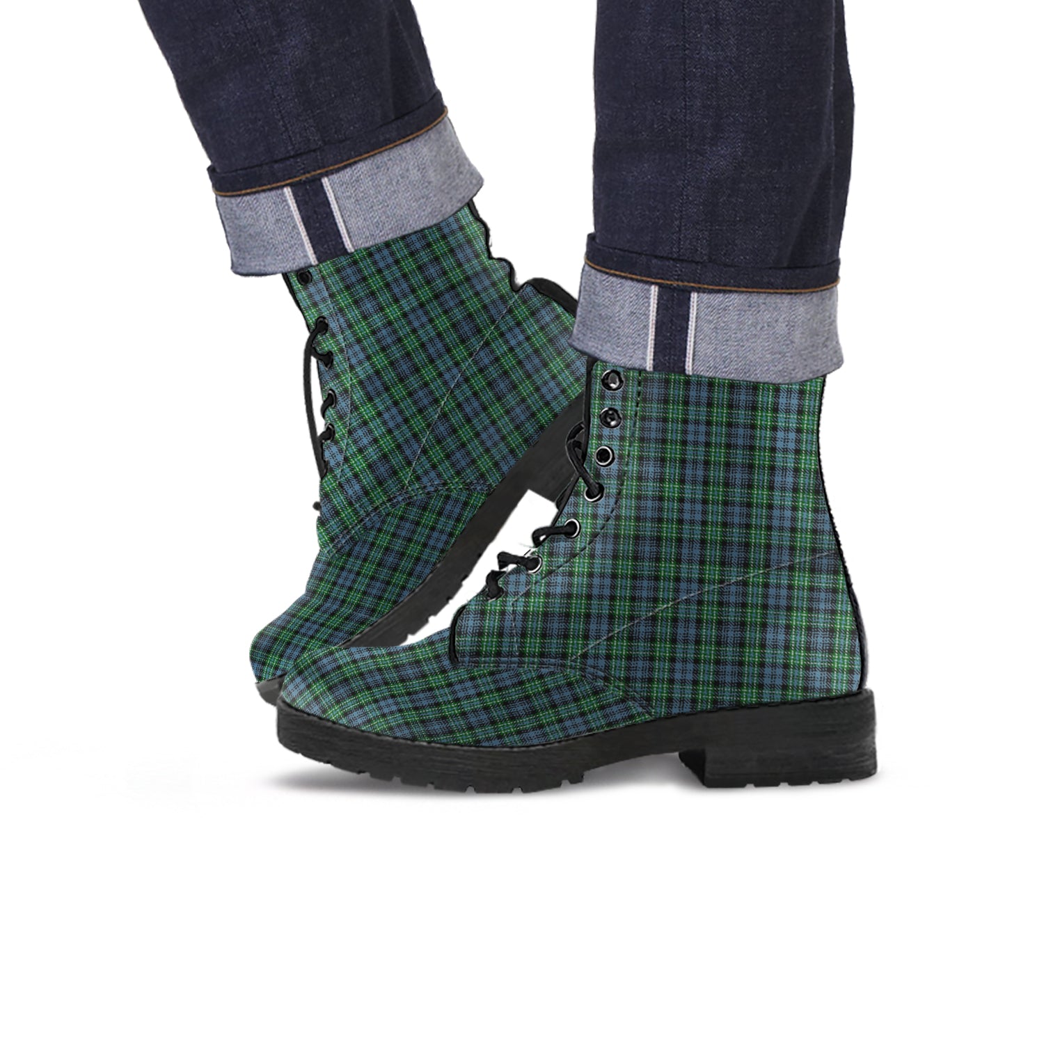 Arbuthnot Tartan Leather Boots - Tartanvibesclothing