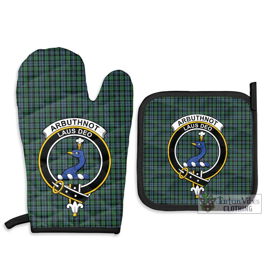 Arbuthnot Tartan Combo Oven Mitt & Pot-Holder with Family Crest - Tartan Vibes Clothing
