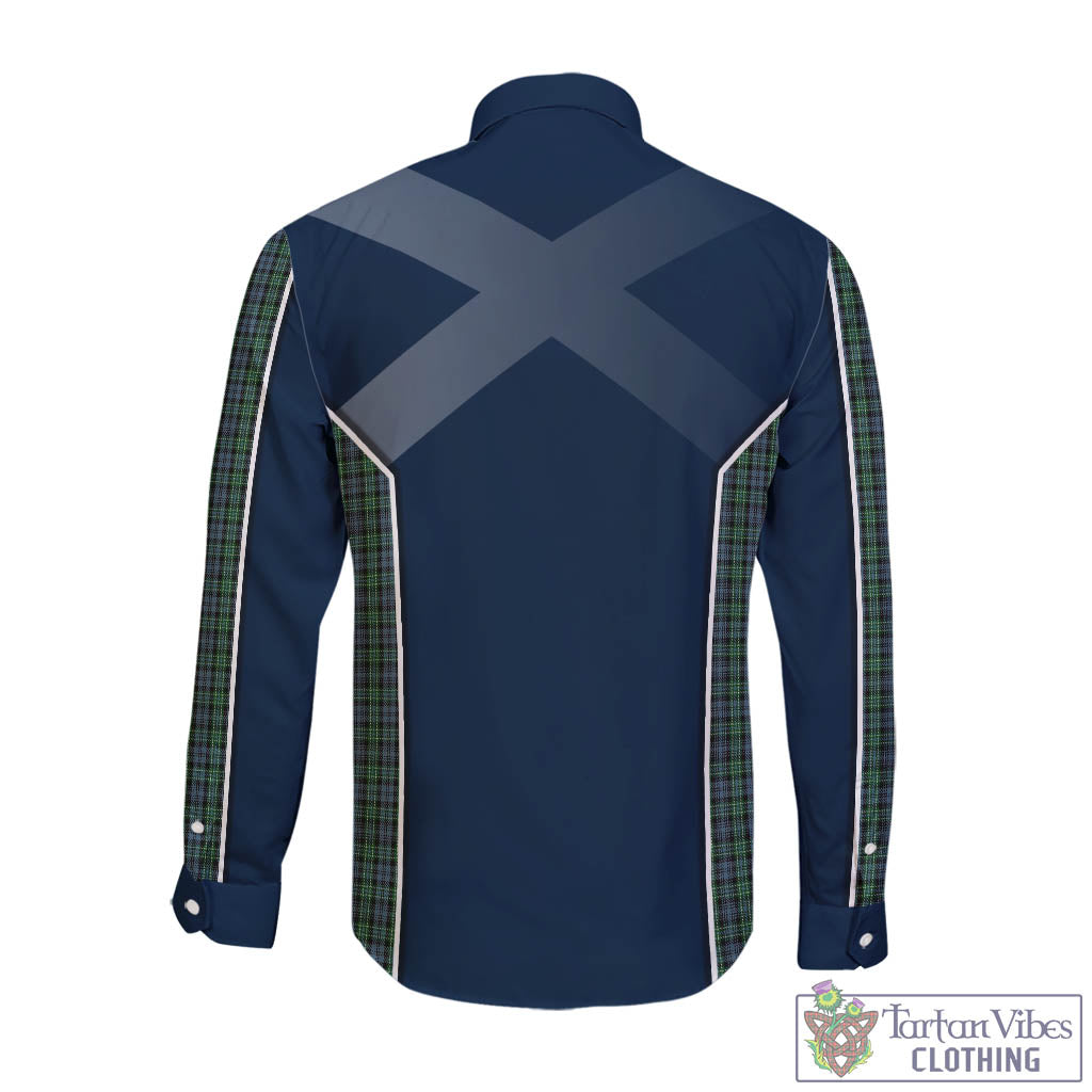 Tartan Vibes Clothing Arbuthnot Tartan Long Sleeve Button Up Shirt with Family Crest and Scottish Thistle Vibes Sport Style