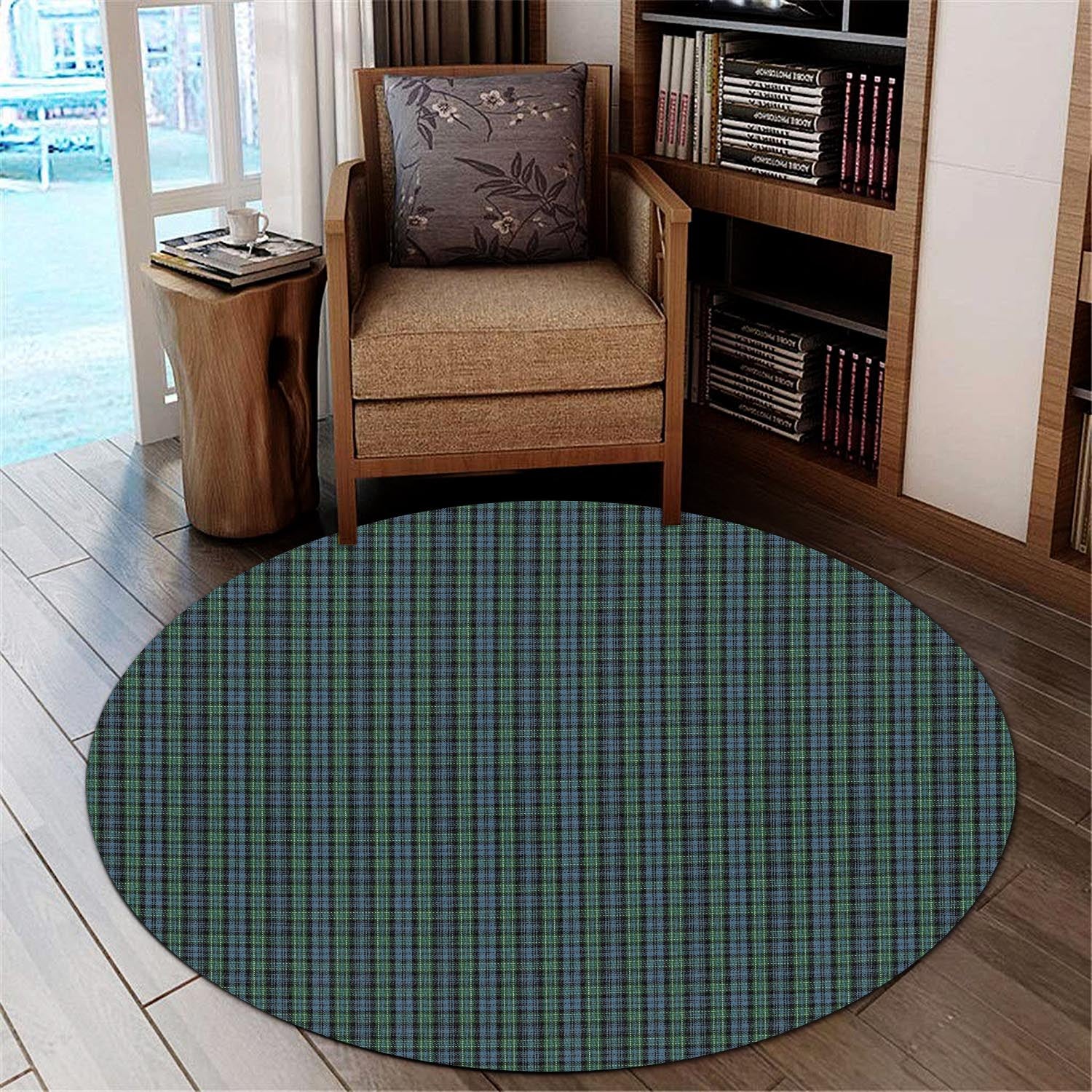 Arbuthnot Tartan Round Rug - Tartanvibesclothing