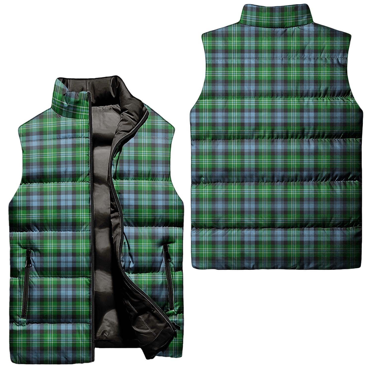 Arbuthnot Ancient Tartan Sleeveless Puffer Jacket Unisex - Tartanvibesclothing