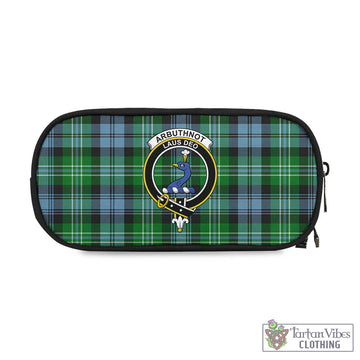 Arbuthnot Ancient Tartan Pen and Pencil Case with Family Crest