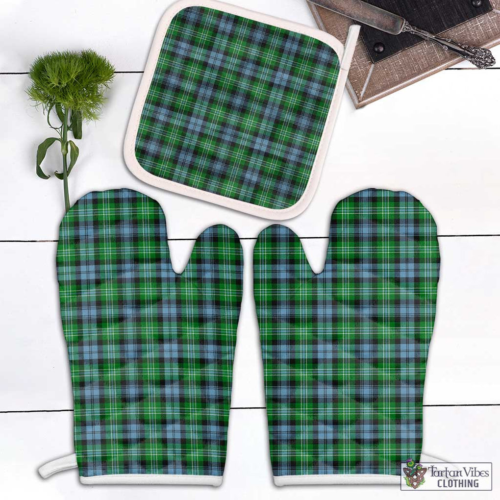 Arbuthnot Ancient Tartan Combo Oven Mitt & Pot-Holder Combo 1 Oven Mitt & 1 Pot-Holder White - Tartan Vibes Clothing