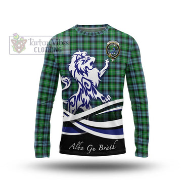 Arbuthnot Ancient Tartan Long Sleeve T-Shirt with Alba Gu Brath Regal Lion Emblem