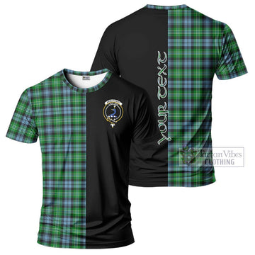 Arbuthnot Ancient Tartan T-Shirt with Family Crest and Half Of Me Style