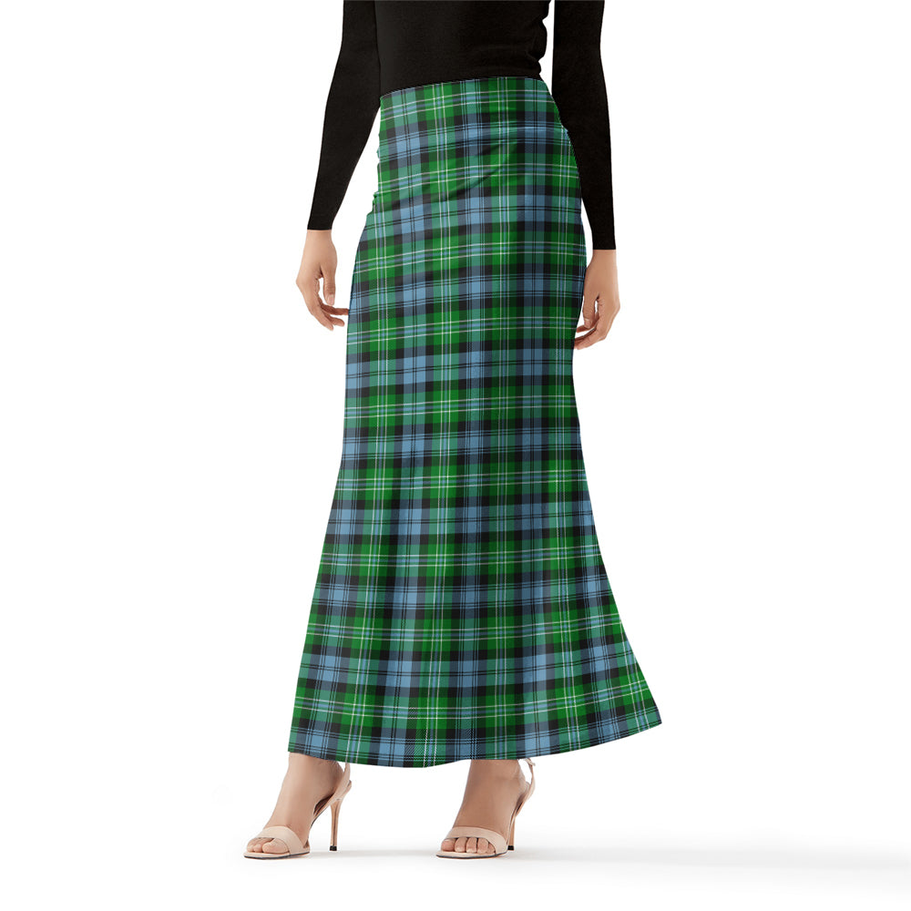 Arbuthnot Ancient Tartan Womens Full Length Skirt Female - Tartanvibesclothing