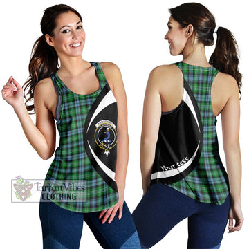 Arbuthnot Ancient Tartan Women's Racerback Tanks with Family Crest Circle Style