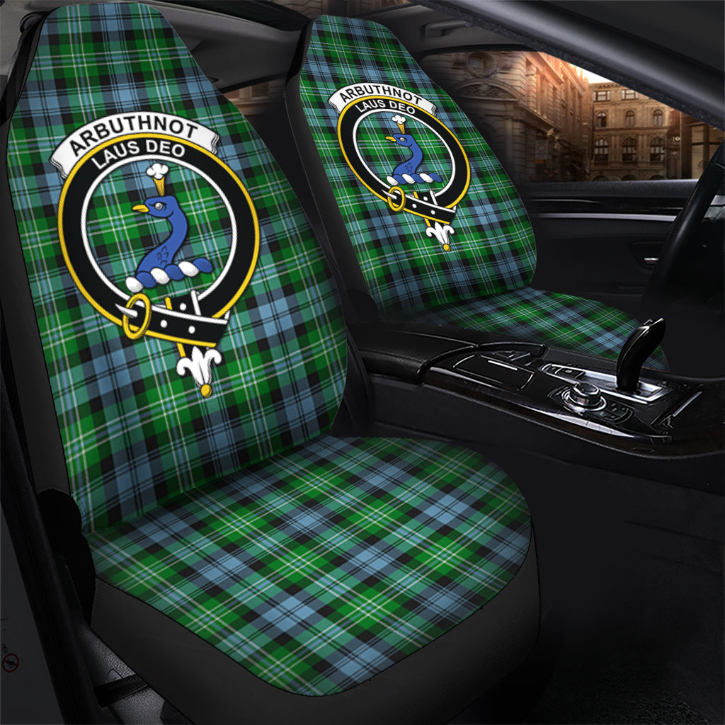 Arbuthnot Ancient Tartan Car Seat Cover with Family Crest - Tartanvibesclothing