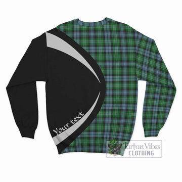 Arbuthnot Ancient Tartan Sweatshirt with Family Crest Circle Style