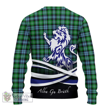 Arbuthnot Ancient Tartan Ugly Sweater with Alba Gu Brath Regal Lion Emblem