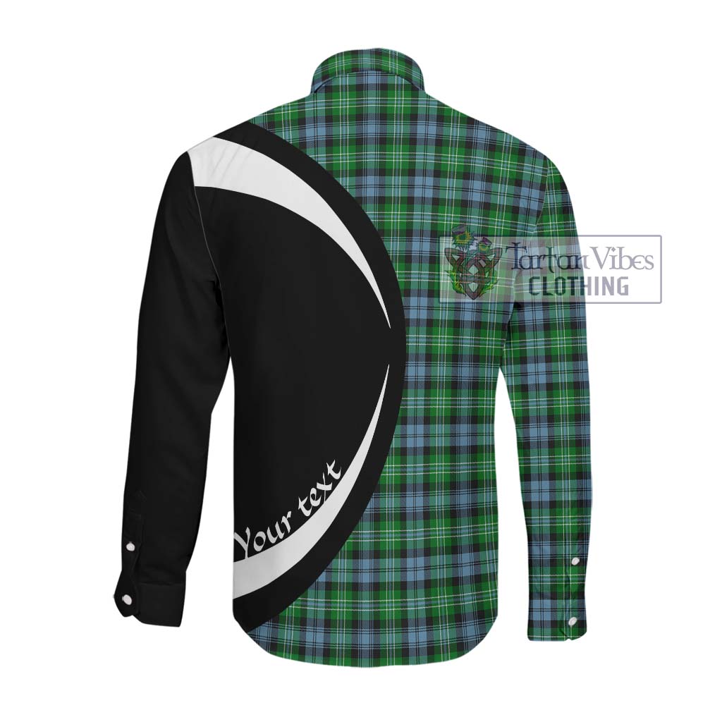 Tartan Vibes Clothing Arbuthnot Ancient Tartan Long Sleeve Button Up with Family Crest Circle Style