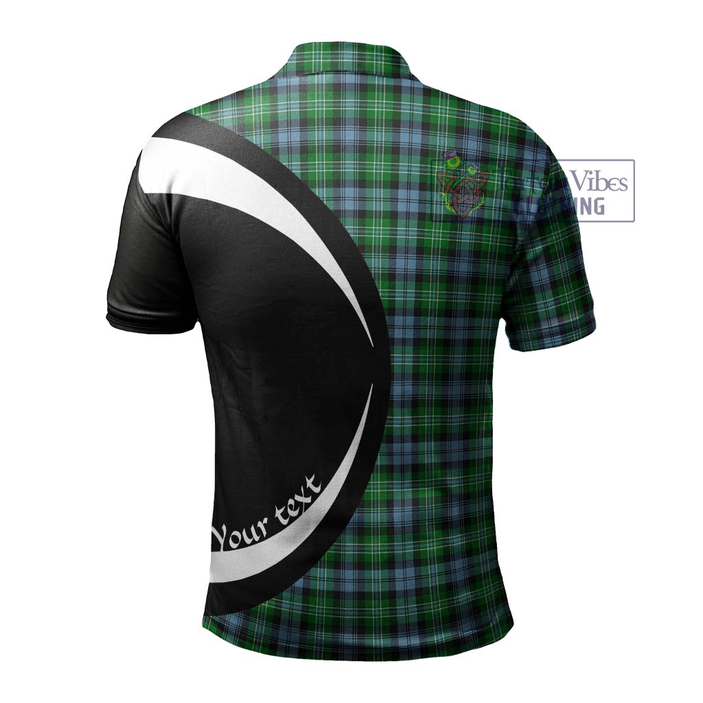 Arbuthnot Ancient Tartan Men's Polo Shirt with Family Crest Circle Style - Tartan Vibes Clothing