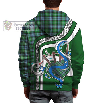 Arbuthnot Ancient Tartan Hoodie with Epic Bagpipe Style