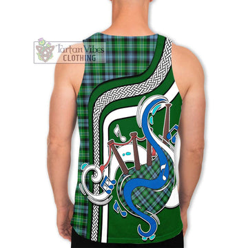 Arbuthnot Ancient Tartan Men's Tank Top with Epic Bagpipe Style