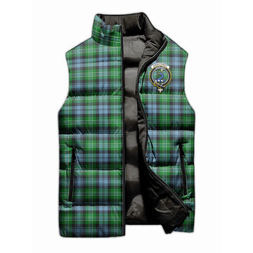 Arbuthnot Ancient Tartan Sleeveless Puffer Jacket with Family Crest