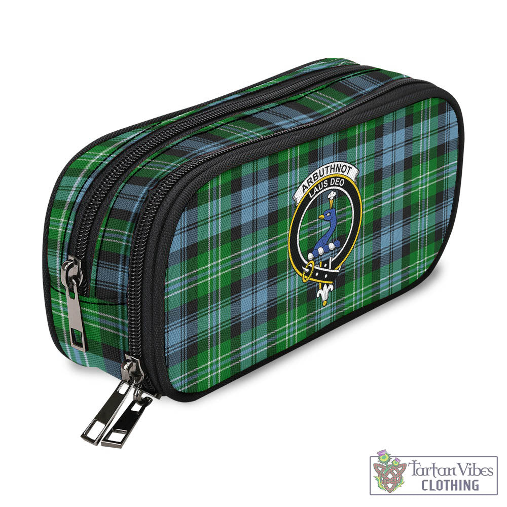 Tartan Vibes Clothing Arbuthnot Ancient Tartan Pen and Pencil Case with Family Crest