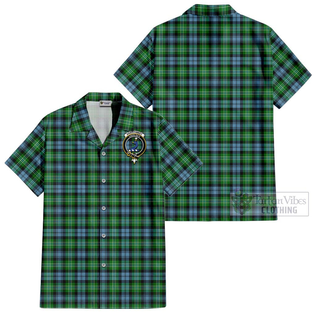 Arbuthnot Ancient Tartan Cotton Hawaiian Shirt with Family Crest Kid - Tartan Vibes Clothing