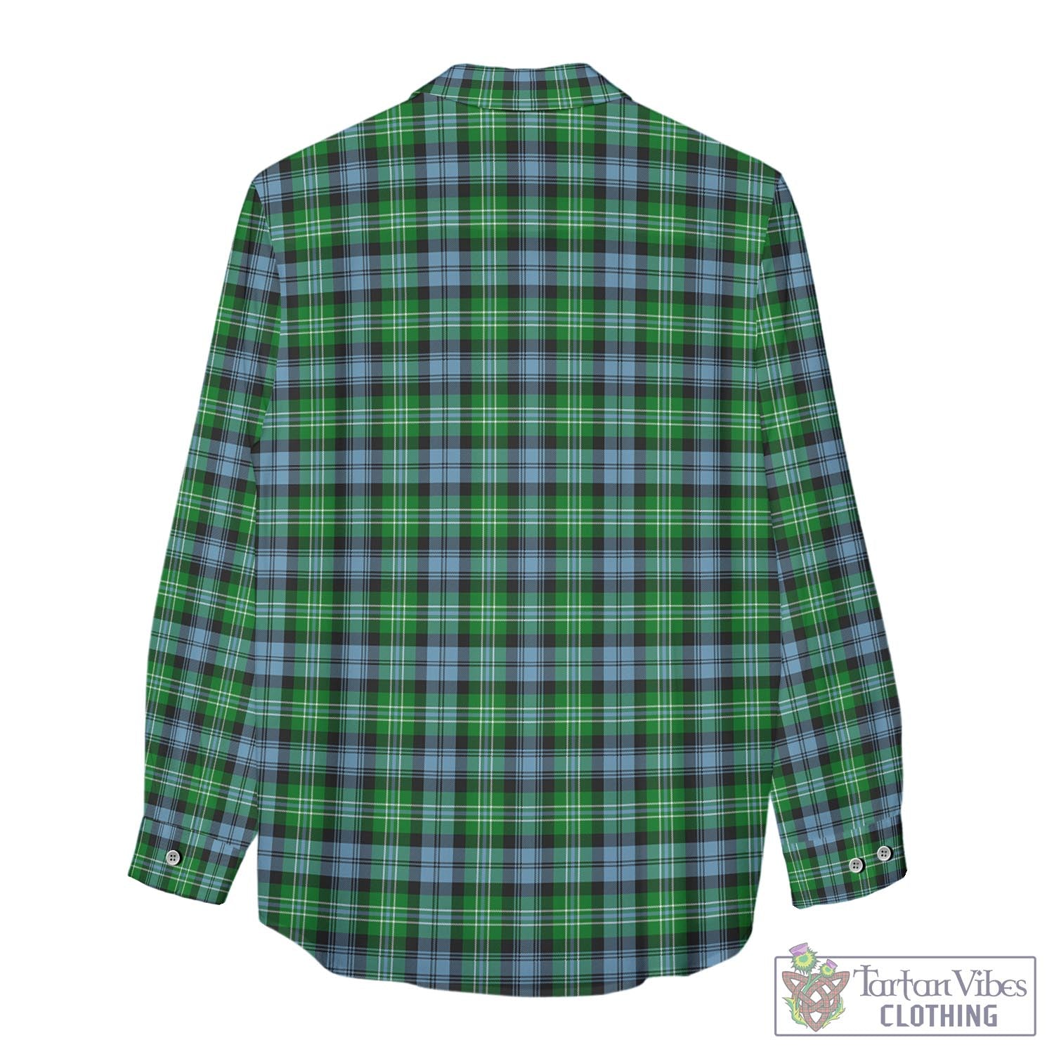 Tartan Vibes Clothing Arbuthnot Ancient Tartan Womens Casual Shirt with Family Crest