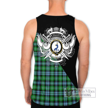 Arbuthnot Ancient Tartan Men's Tank Top with Family Crest and Military Logo Style