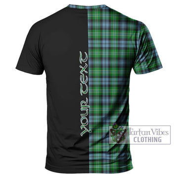 Arbuthnot Ancient Tartan T-Shirt with Family Crest and Half Of Me Style