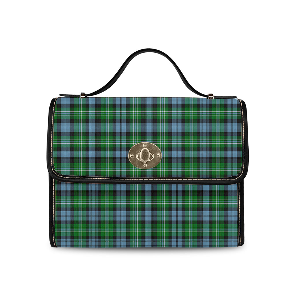 Arbuthnot Ancient Tartan Leather Strap Waterproof Canvas Bag - Tartanvibesclothing