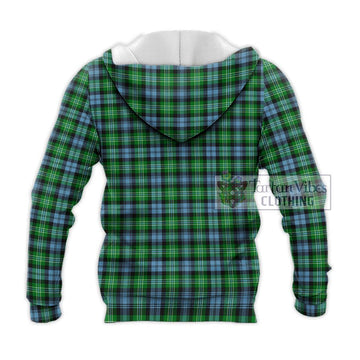 Arbuthnot Ancient Tartan Knitted Hoodie with Family Crest DNA In Me Style