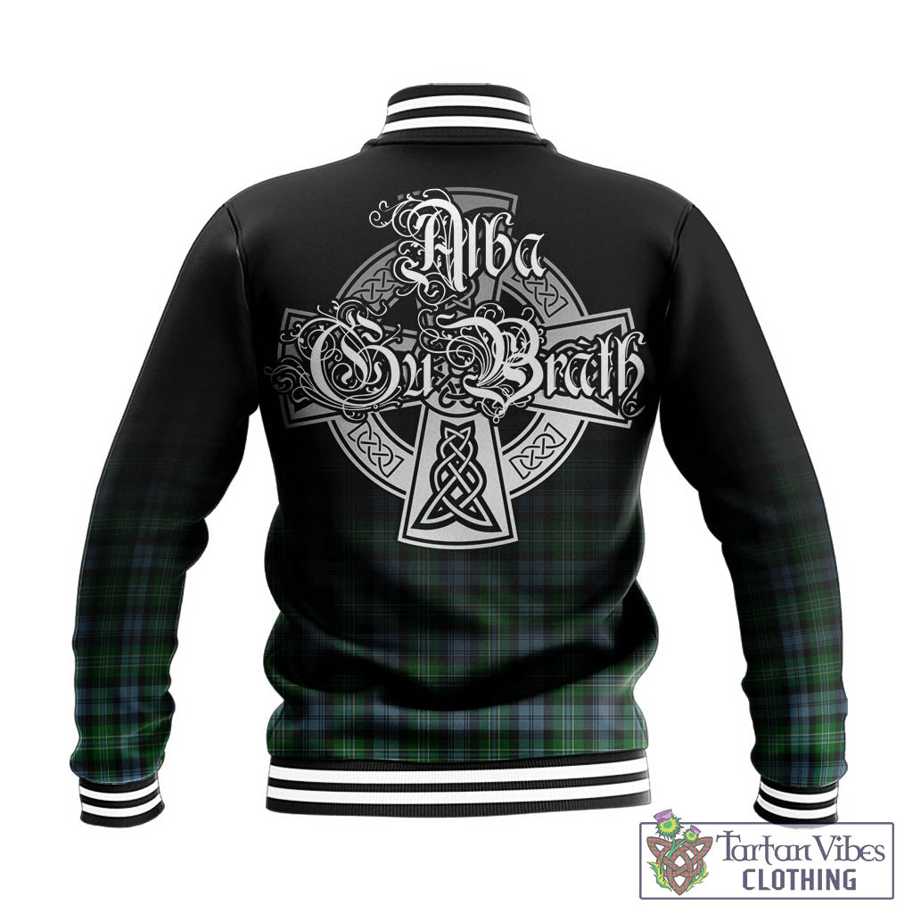 Tartan Vibes Clothing Arbuthnot Ancient Tartan Baseball Jacket Featuring Alba Gu Brath Family Crest Celtic Inspired