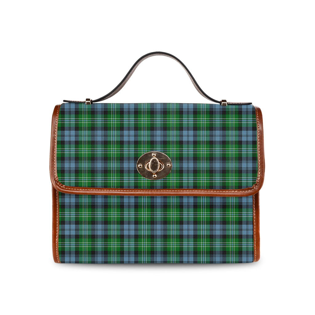 Arbuthnot Ancient Tartan Leather Strap Waterproof Canvas Bag - Tartanvibesclothing