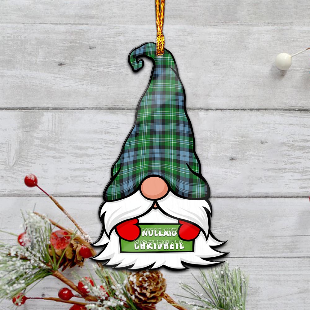 Arbuthnot Ancient Gnome Christmas Ornament with His Tartan Christmas Hat - Tartan Vibes Clothing