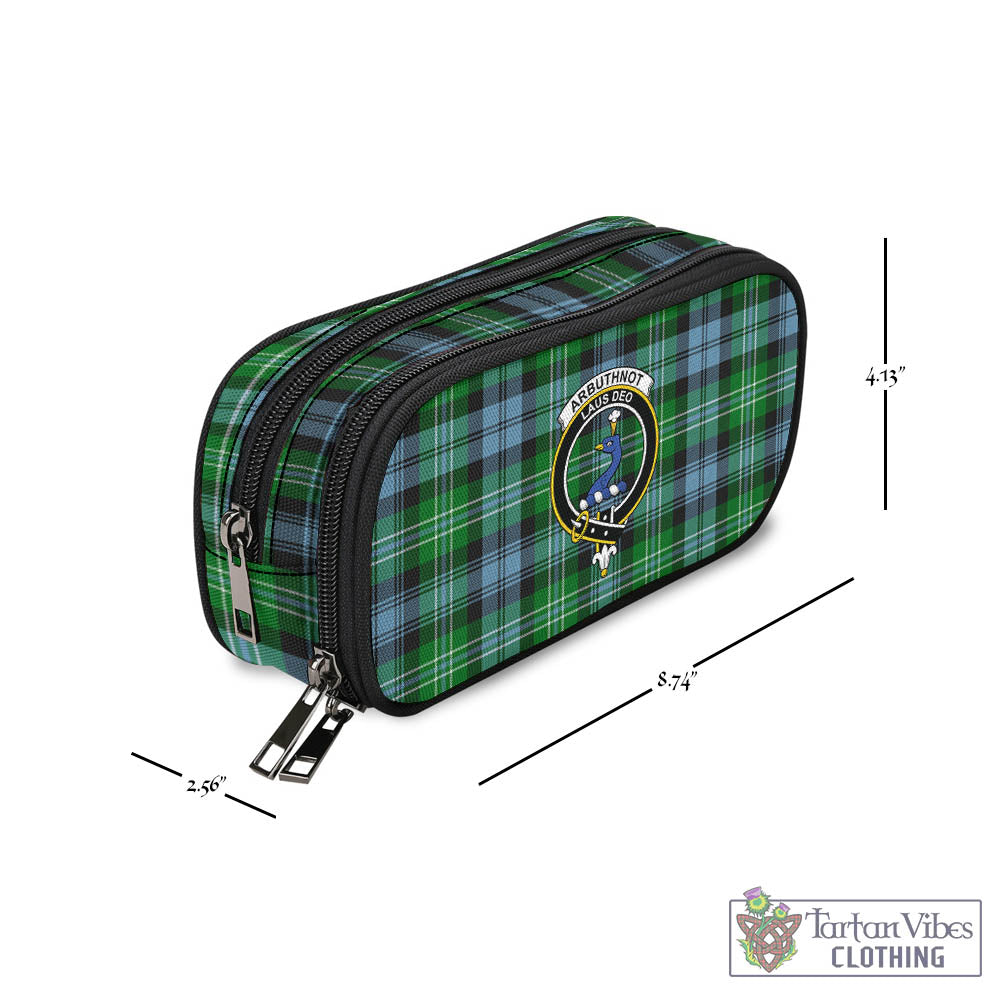 Tartan Vibes Clothing Arbuthnot Ancient Tartan Pen and Pencil Case with Family Crest