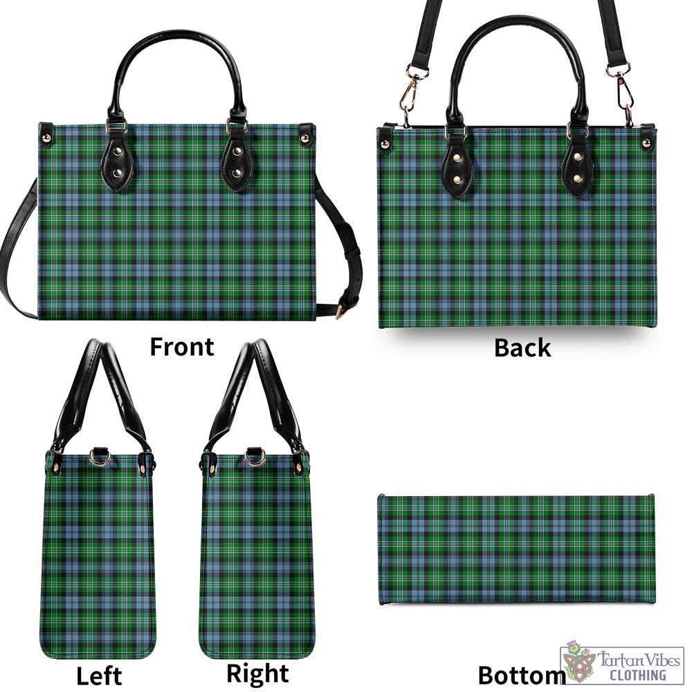 Tartan Vibes Clothing Arbuthnot Ancient Tartan Luxury Leather Handbags