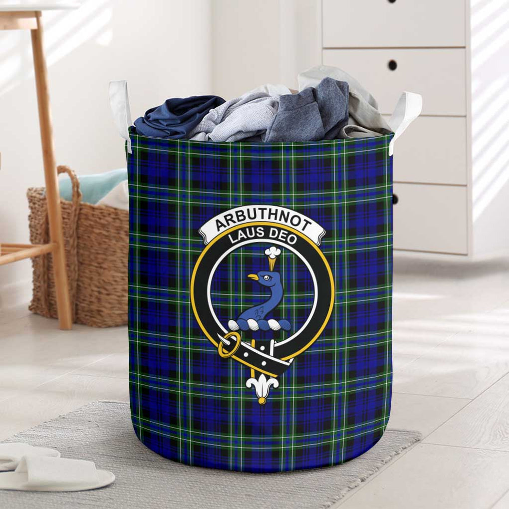 Arbuthnot Modern Tartan Laundry Basket with Family Crest One Size - Tartanvibesclothing Shop