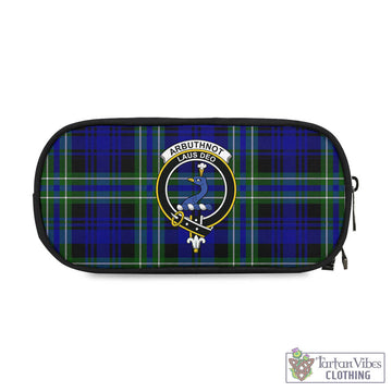 Arbuthnot Modern Tartan Pen and Pencil Case with Family Crest