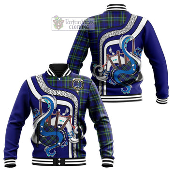 Arbuthnot Modern Tartan Baseball Jacket with Epic Bagpipe Style