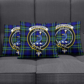 Arbuthnot Modern Tartan Pillow Cover with Family Crest