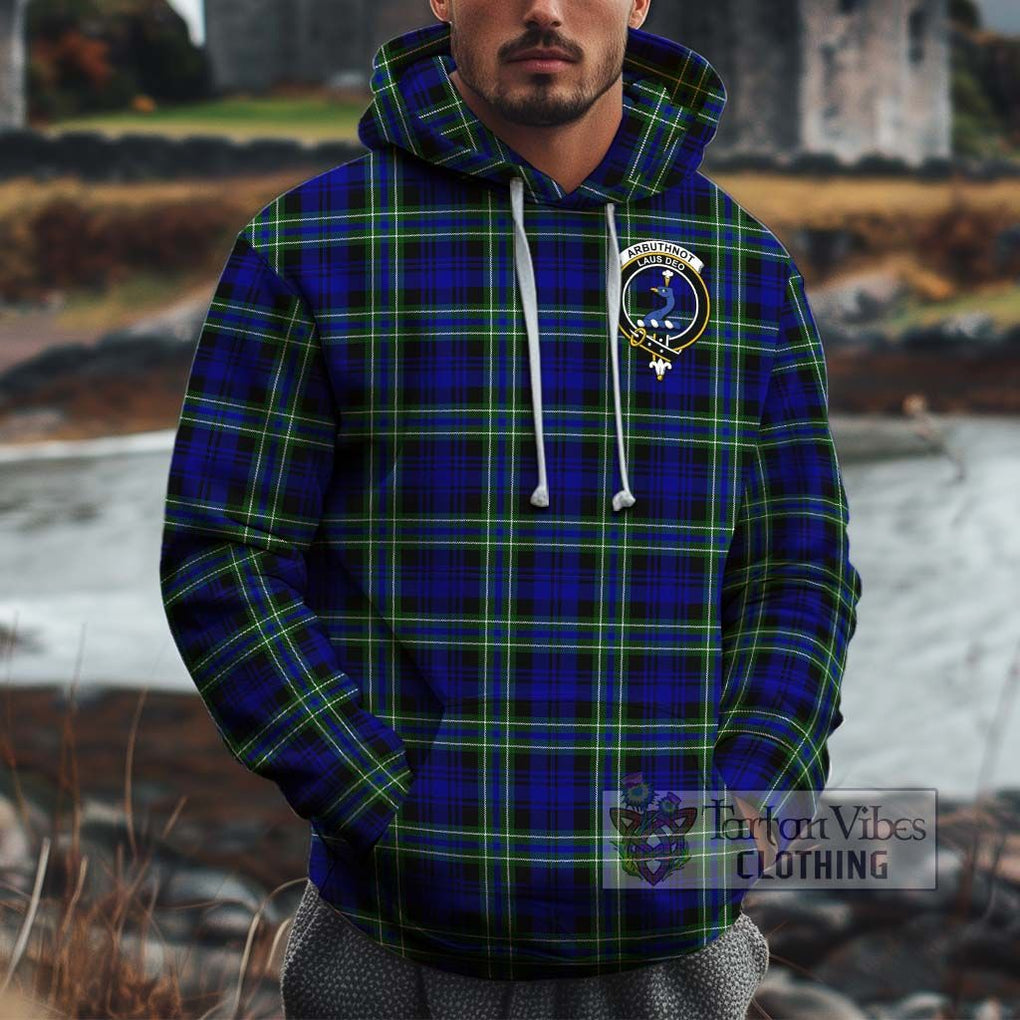 Arbuthnot Modern Tartan Cotton Hoodie with Family Crest Pullover Hoodie XS - Tartan Vibes Clothing