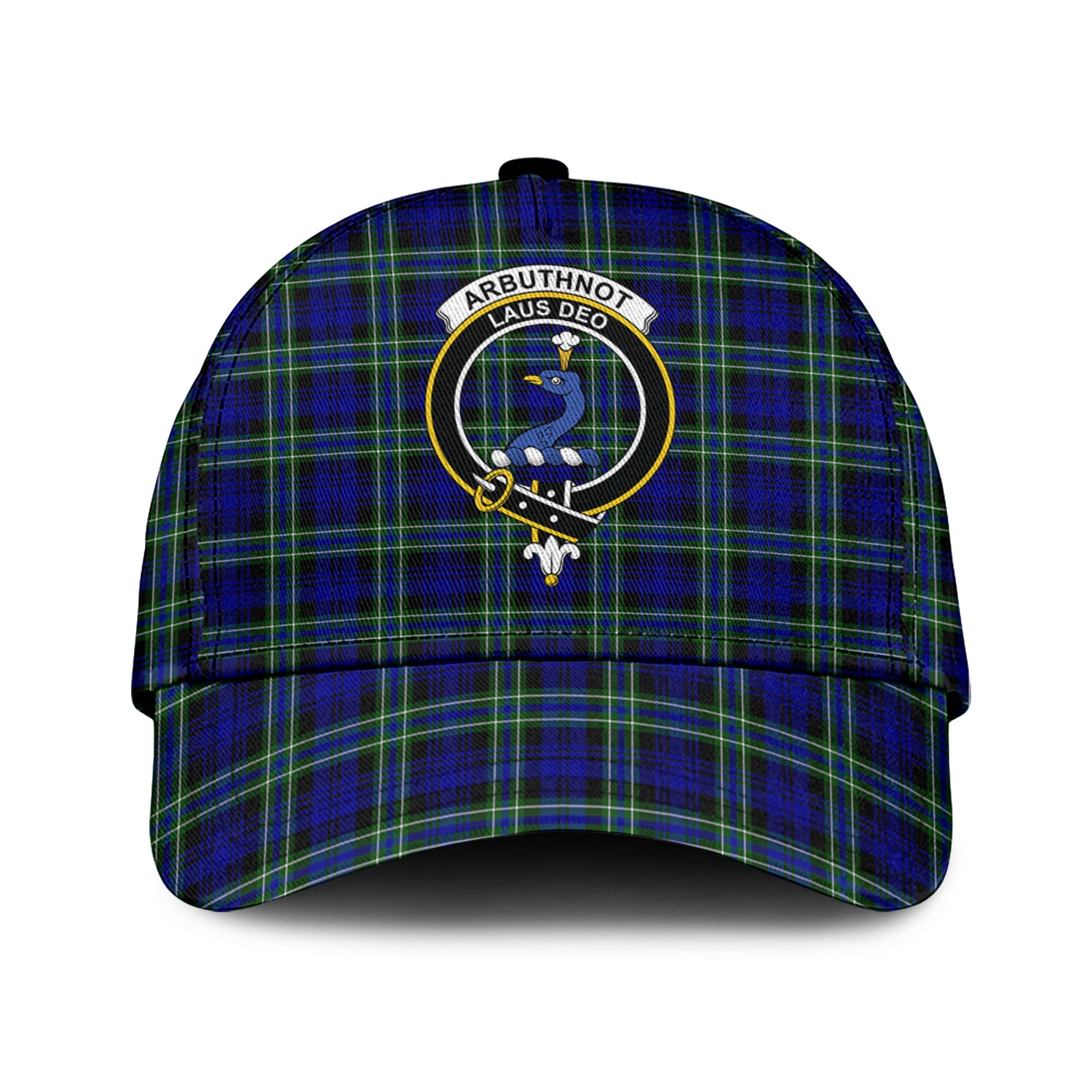 Arbuthnot Modern Tartan Classic Cap with Family Crest Classic Cap Universal Fit - Tartan Vibes Clothing