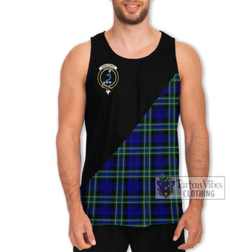 Arbuthnot Modern Tartan Men's Tank Top with Family Crest and Military Logo Style