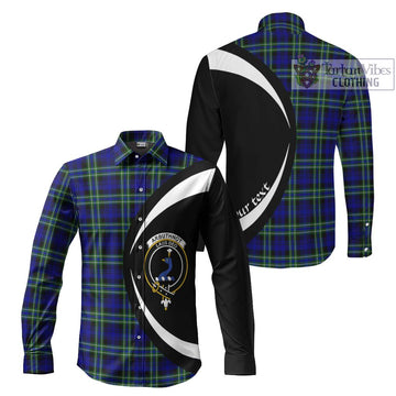 Arbuthnot Modern Tartan Long Sleeve Button Up with Family Crest Circle Style