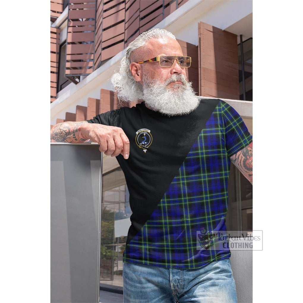 Tartan Vibes Clothing Arbuthnot Modern Tartan Cotton T-shirt with Family Crest and Military Logo Style