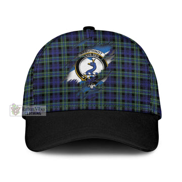 Arbuthnot Modern Tartan Classic Cap with Family Crest In Me Style