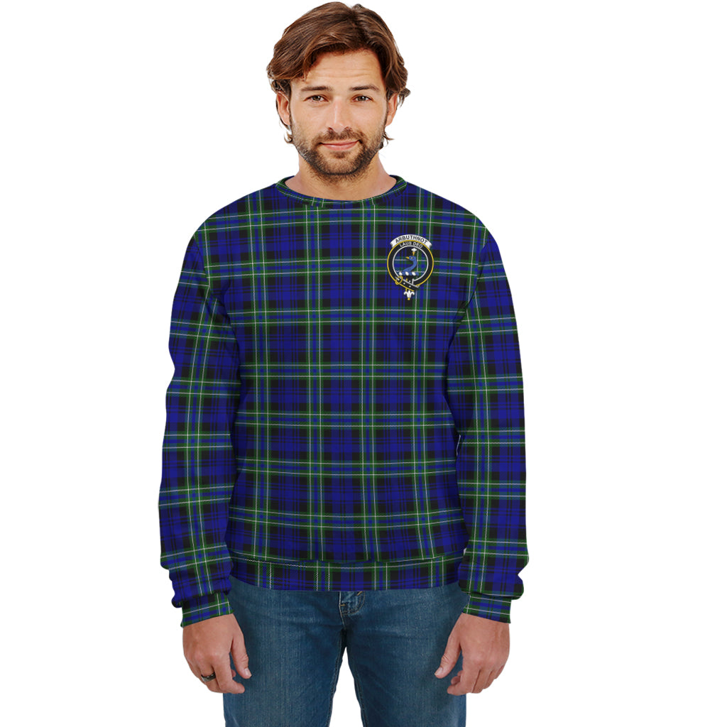 Arbuthnot Modern Tartan Sweatshirt with Family Crest Unisex - Tartan Vibes Clothing